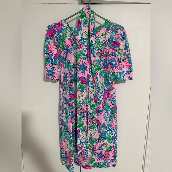 Lilly Pulitzer Pink and Blue Floral Dress - Picture 2 of 3